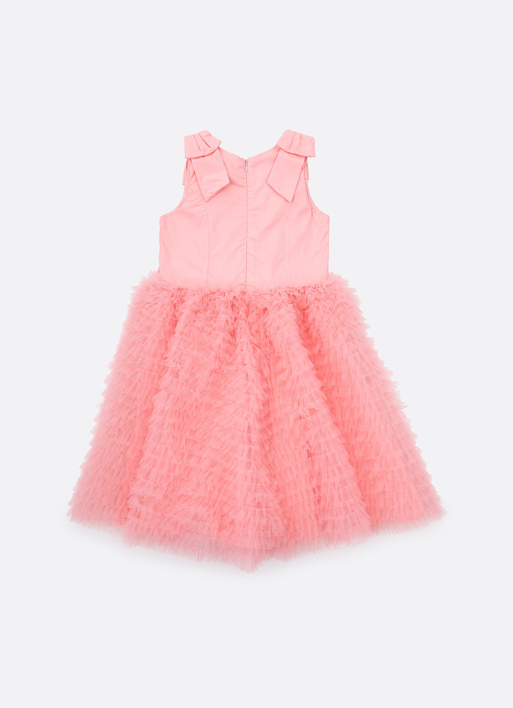 Vestido Festa Saia Tule Maxi Laço