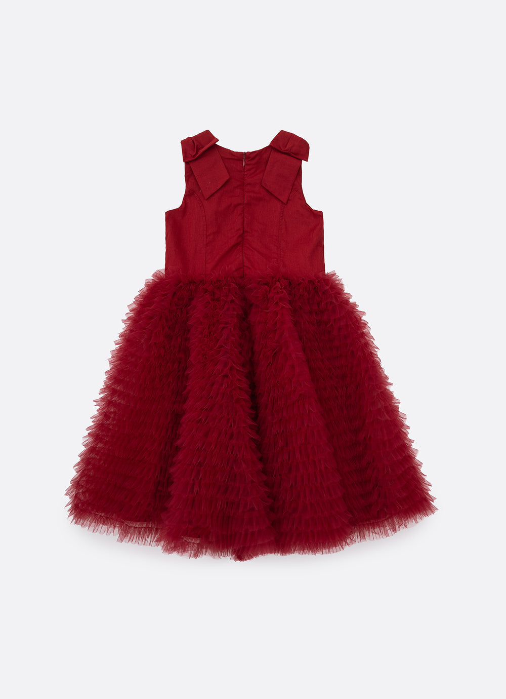 Vestido Festa Saia Tule Maxi Laço