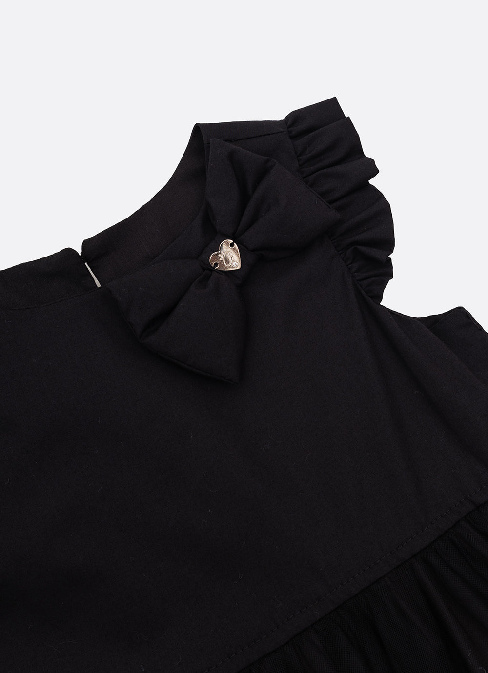 Vestido Festa Tricoline Saia Tule Fru Fru