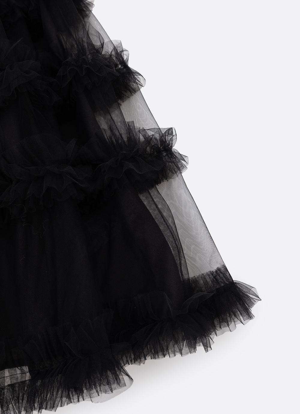 Vestido Festa Tricoline Saia Tule Fru Fru