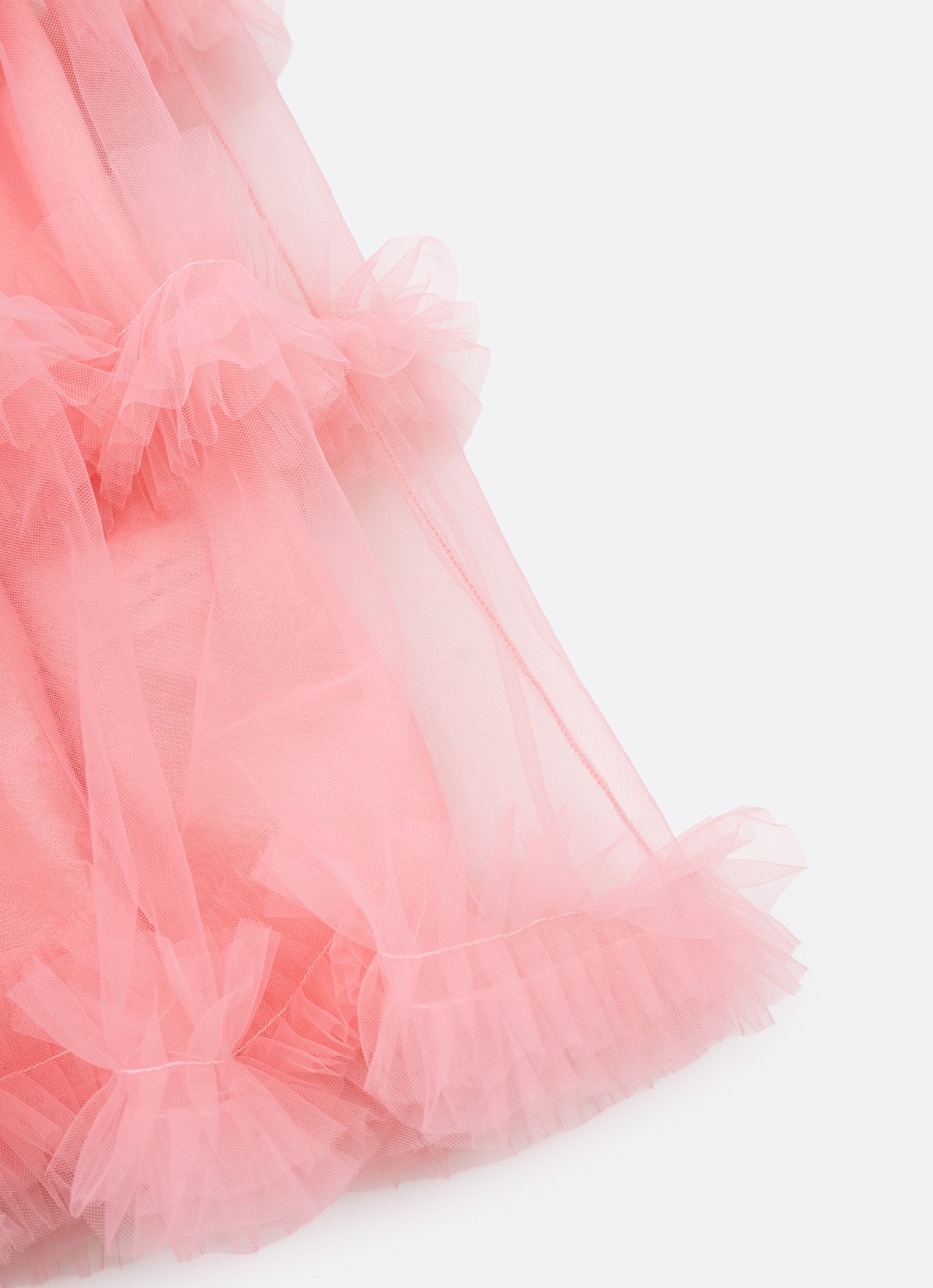 Vestido Festa Tricoline Saia Tule Fru Fru