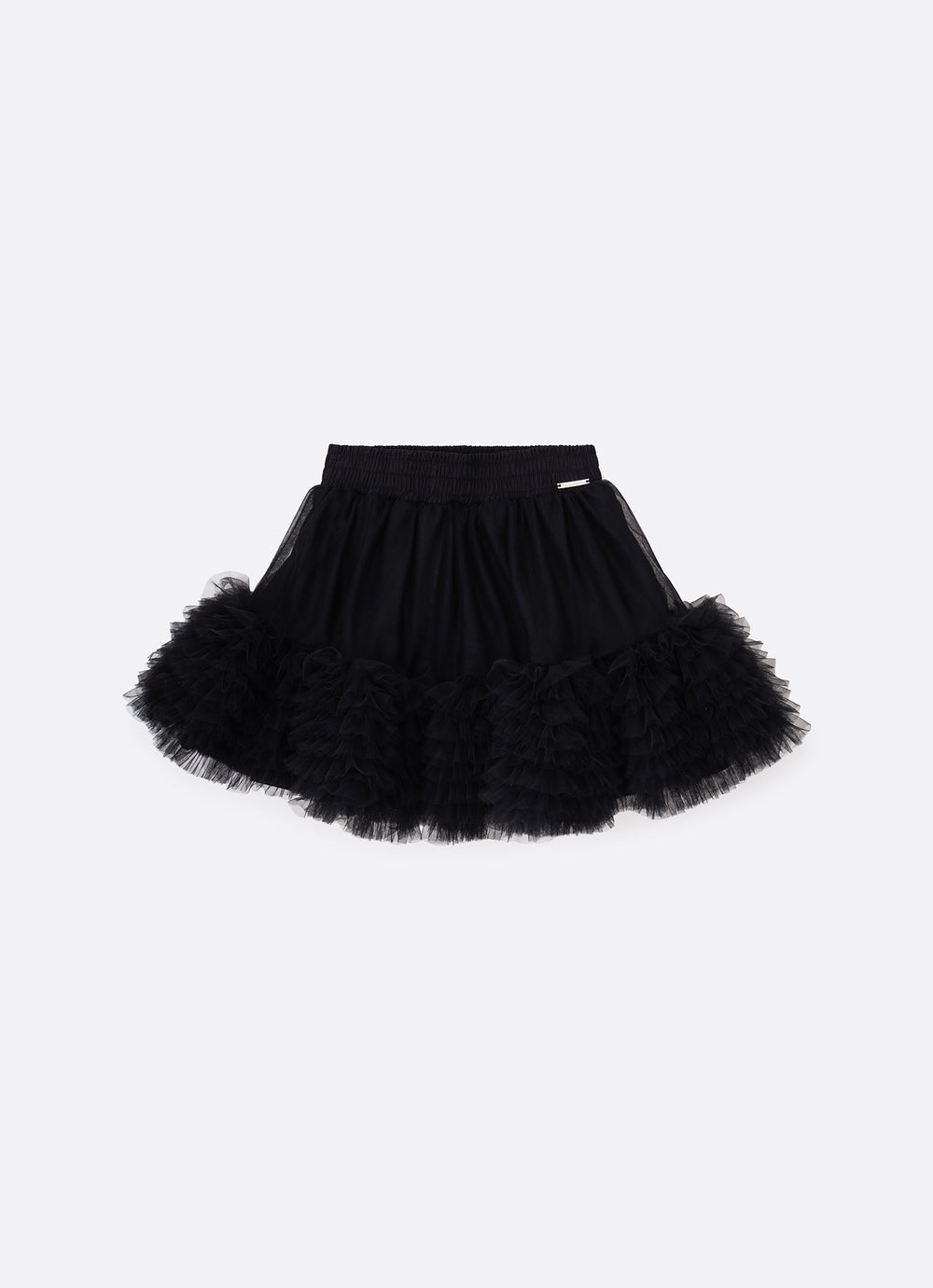 Saia Short Tule Babados Fru Fru Barra