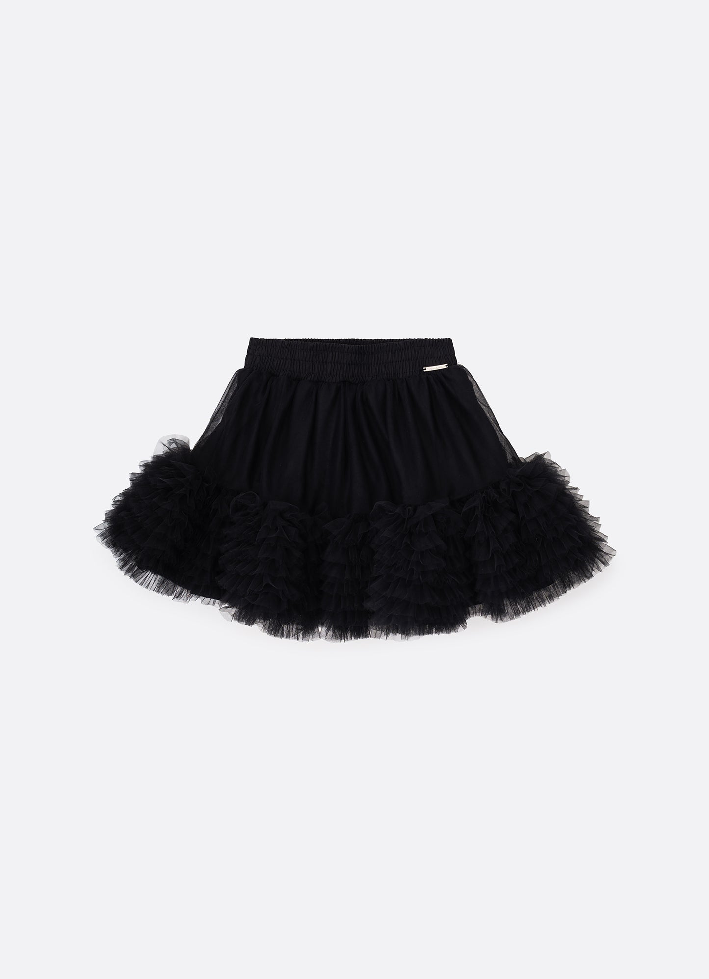 Saia Short Tule Babados Fru Fru Barra