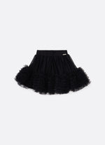 Saia Short Tule Babados Fru Fru Barra