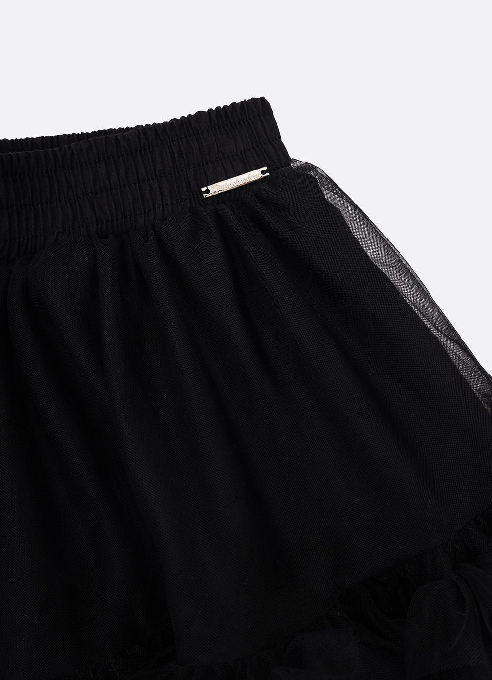 Saia Short Tule Babados Fru Fru Barra