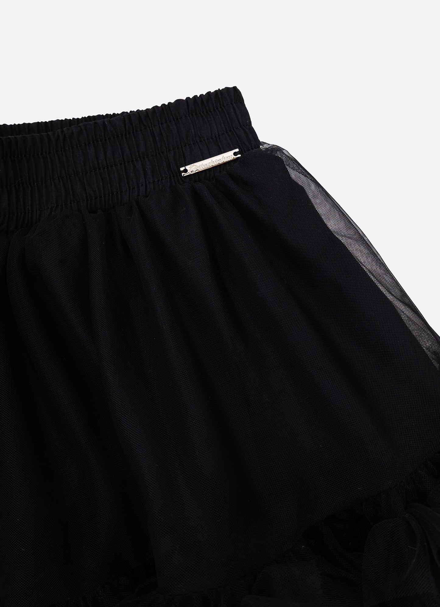 Saia Short Tule Babados Fru Fru Barra