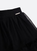 Saia Short Tule Babados Fru Fru Barra