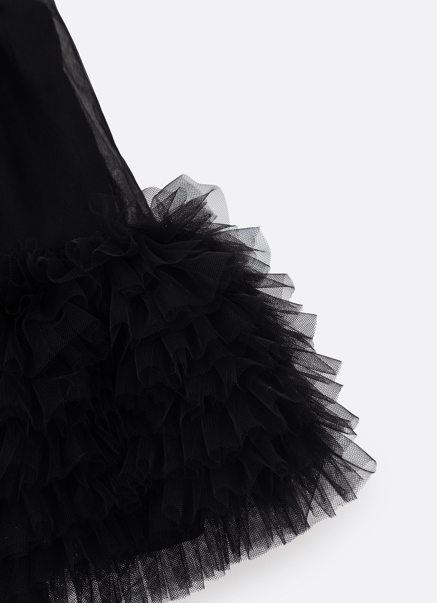 Saia Short Tule Babados Fru Fru Barra