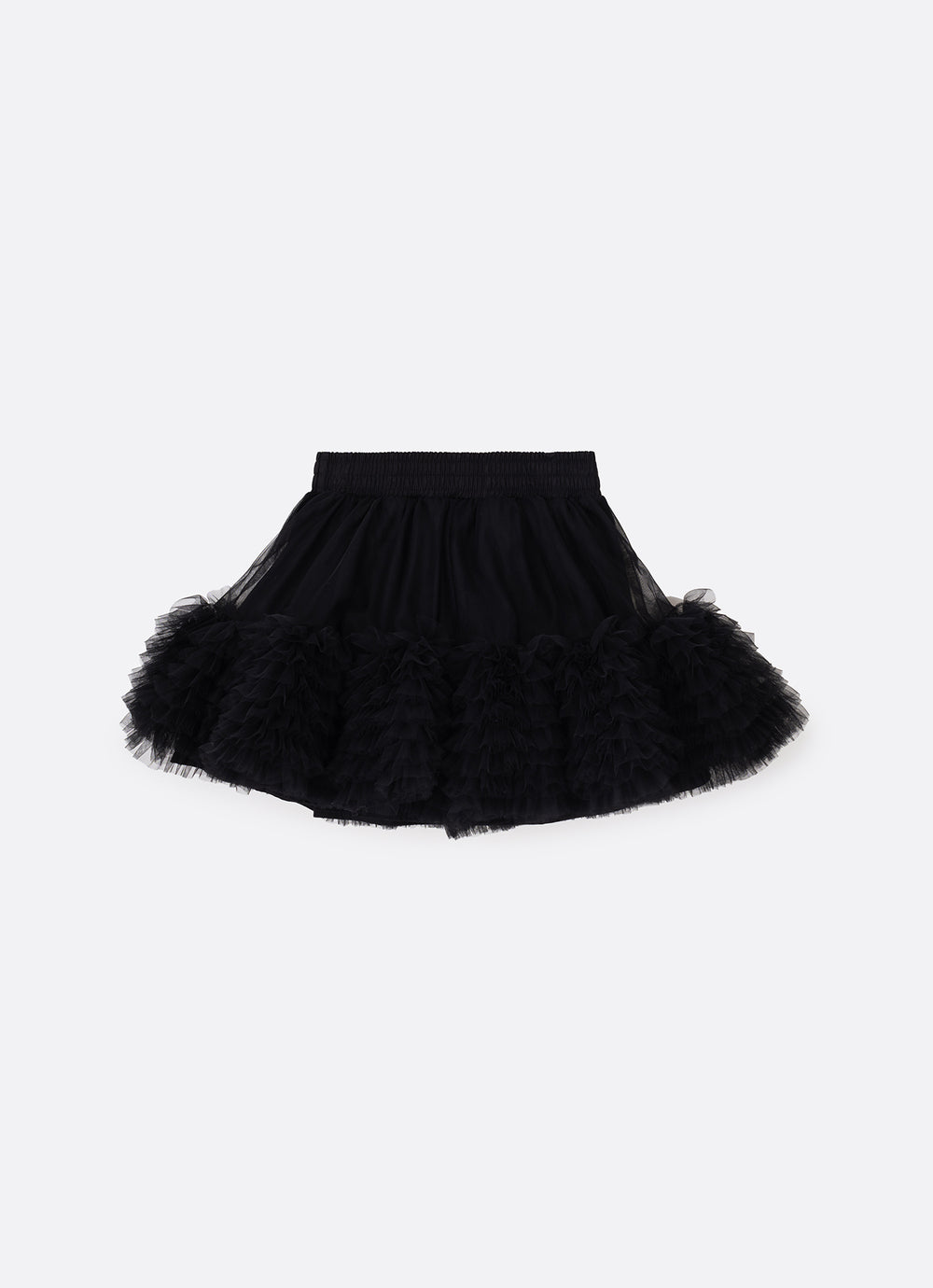 Saia Short Tule Babados Fru Fru Barra