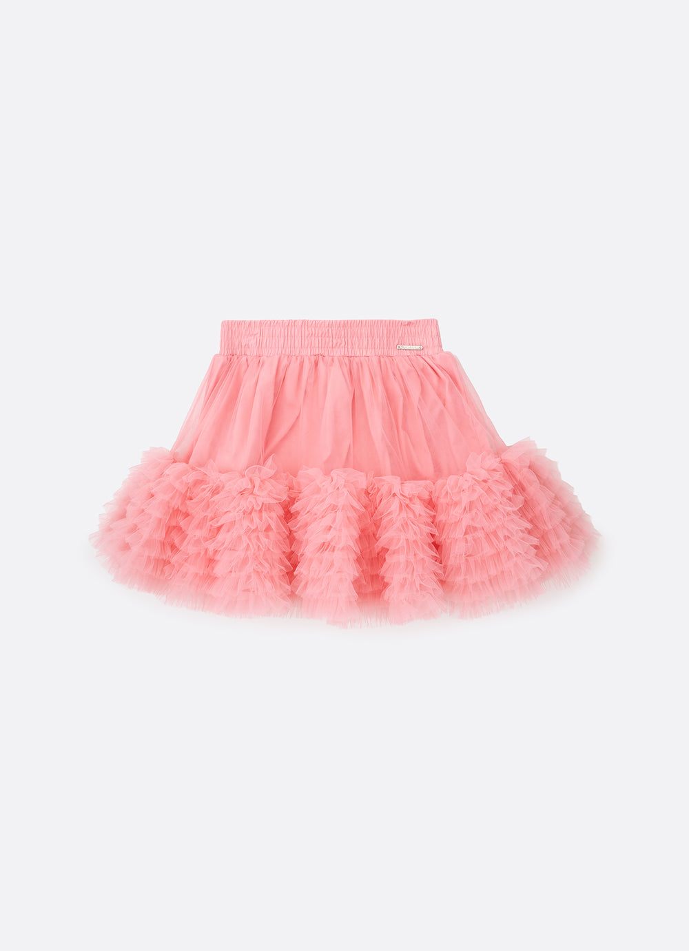 Saia Short Tule Babados Fru Fru Barra