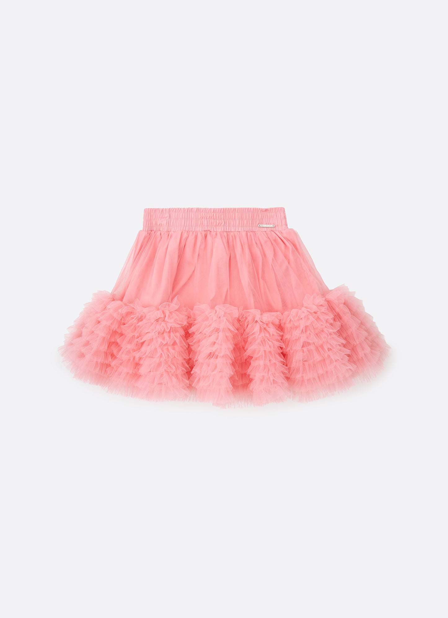 Saia Short Tule Babados Fru Fru Barra