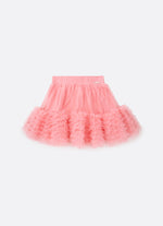 Saia Short Tule Babados Fru Fru Barra