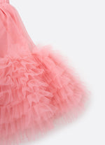 Saia Short Tule Babados Fru Fru Barra