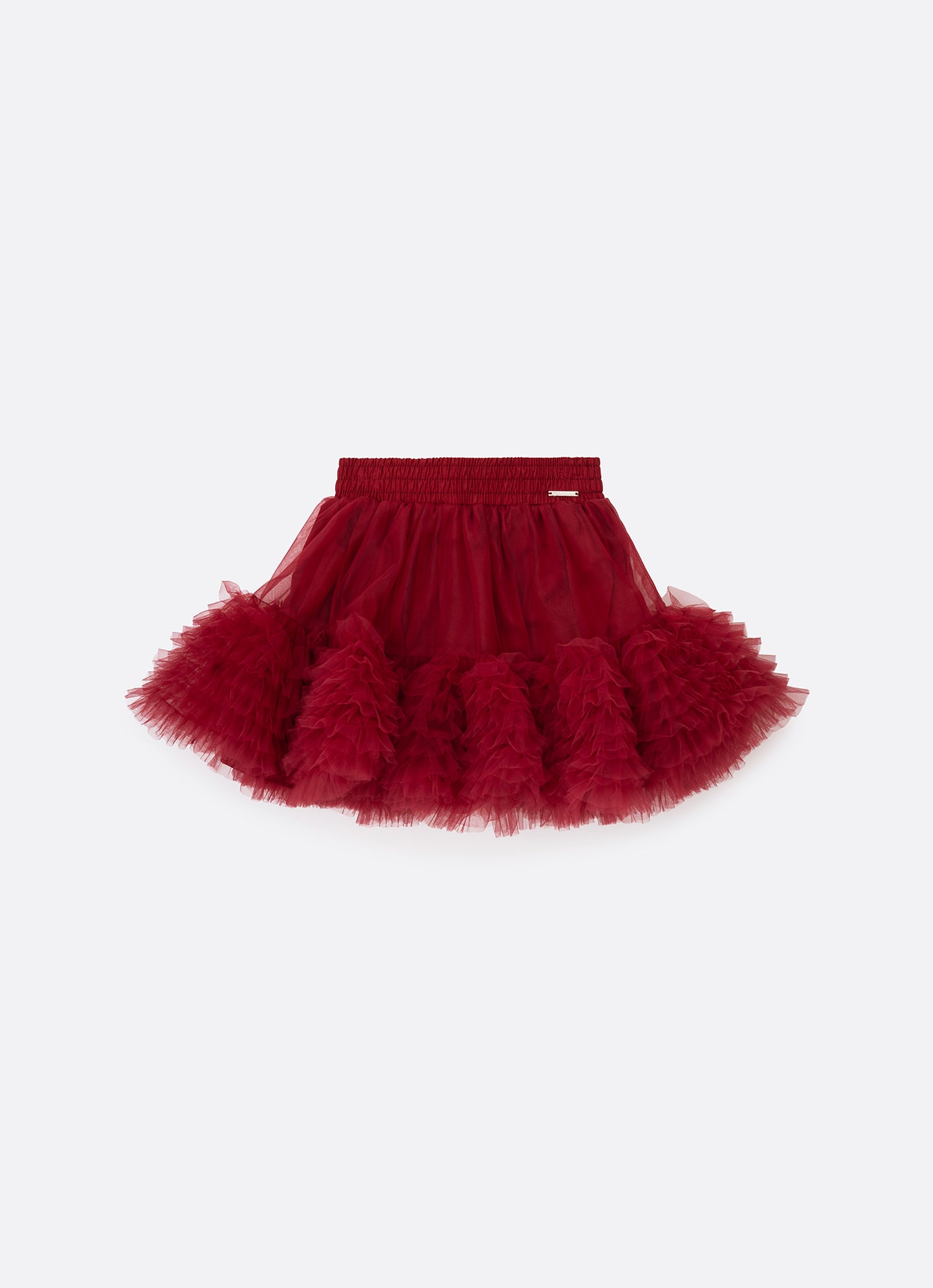 Saia Short Tule Babados Fru Fru Barra