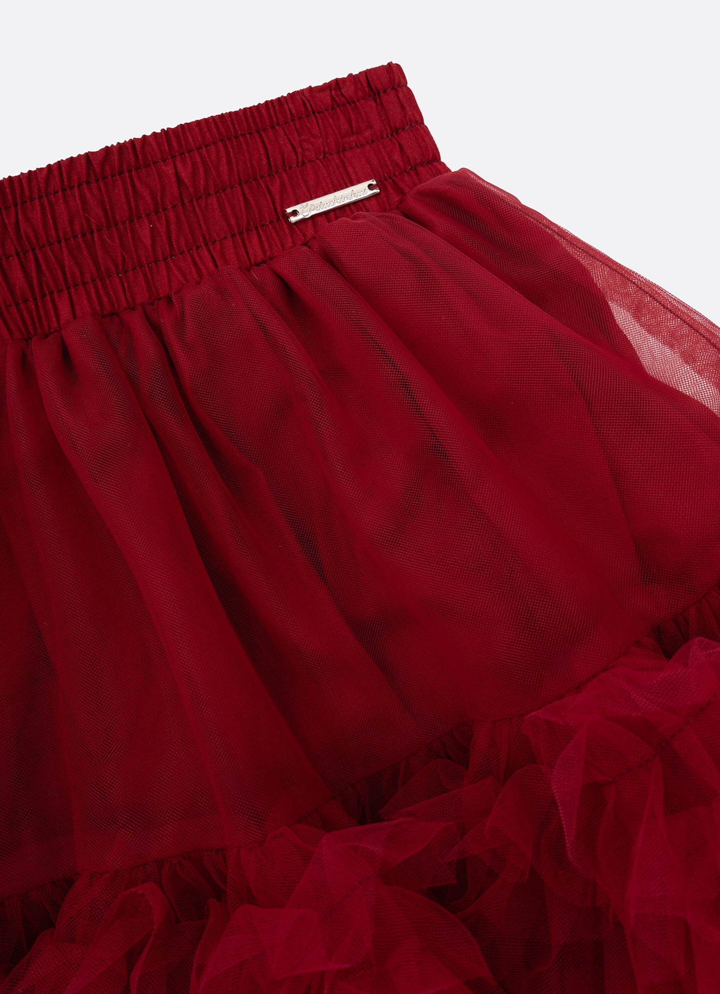 Saia Short Tule Babados Fru Fru Barra