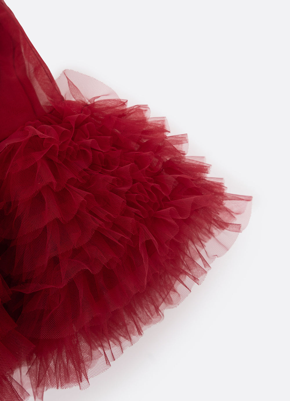 Saia Short Tule Babados Fru Fru Barra