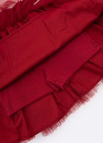 Saia Short Tule Babados Fru Fru Barra