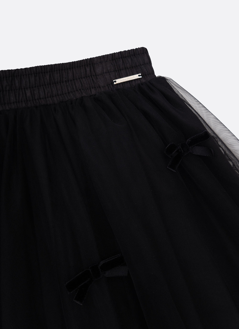 Saia Short Tule Laçinhos Veludo