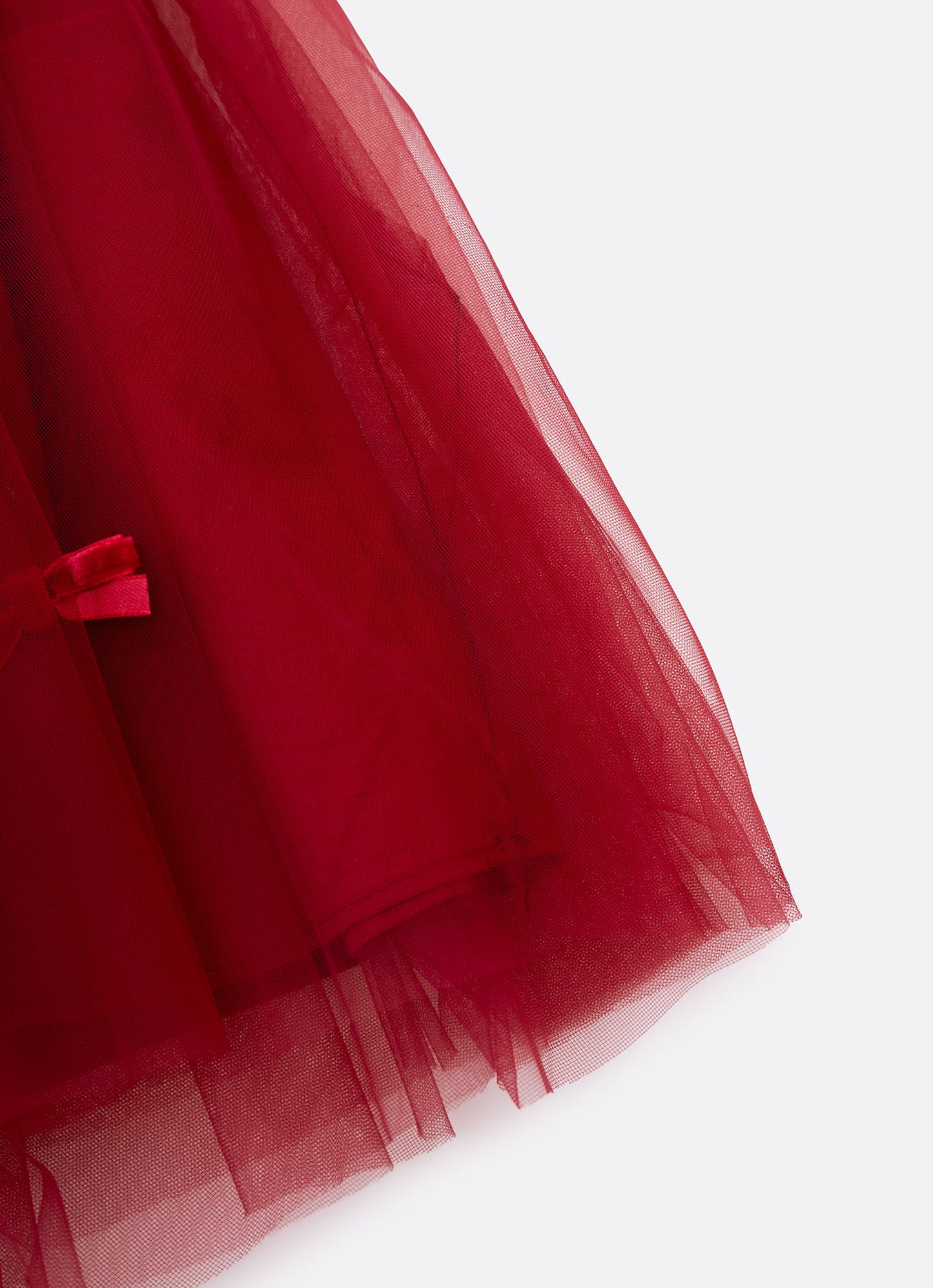 Saia Short Tule Laçinhos Veludo