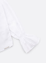 Camisa Tricoline Laços Bordados Veludo