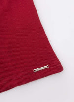 Regata Rib Maxi Laço Veludo Bordados