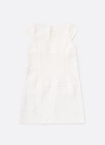 Vestido Boucle Lapelas Bordadas Pérola e Cristal