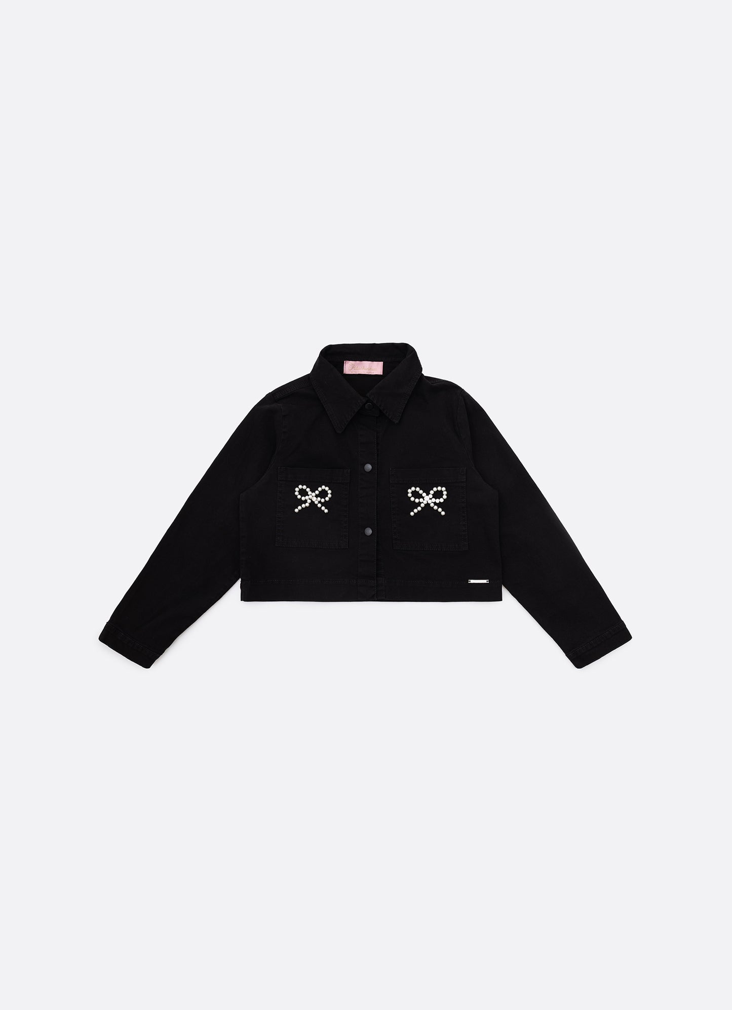 Jaqueta Sarja Babadinho Laços Bordados