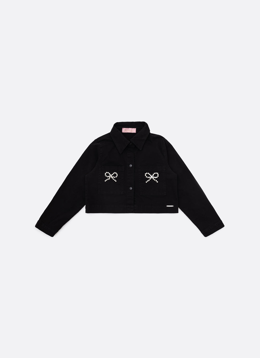 Jaqueta Sarja Babadinho Laços Bordados