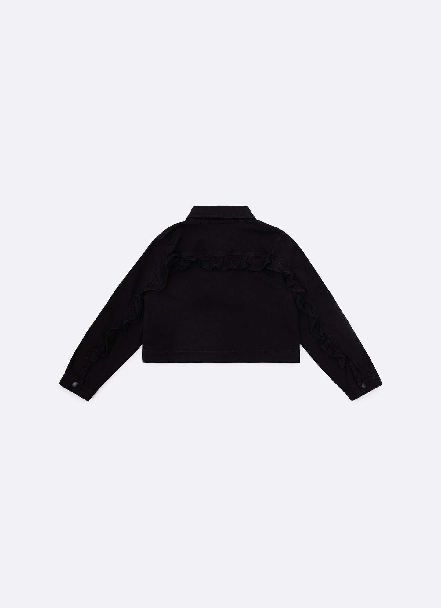 Jaqueta Sarja Babadinho Laços Bordados