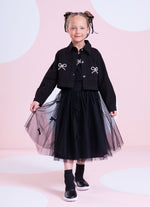 Bota Knit Biqueira Couro