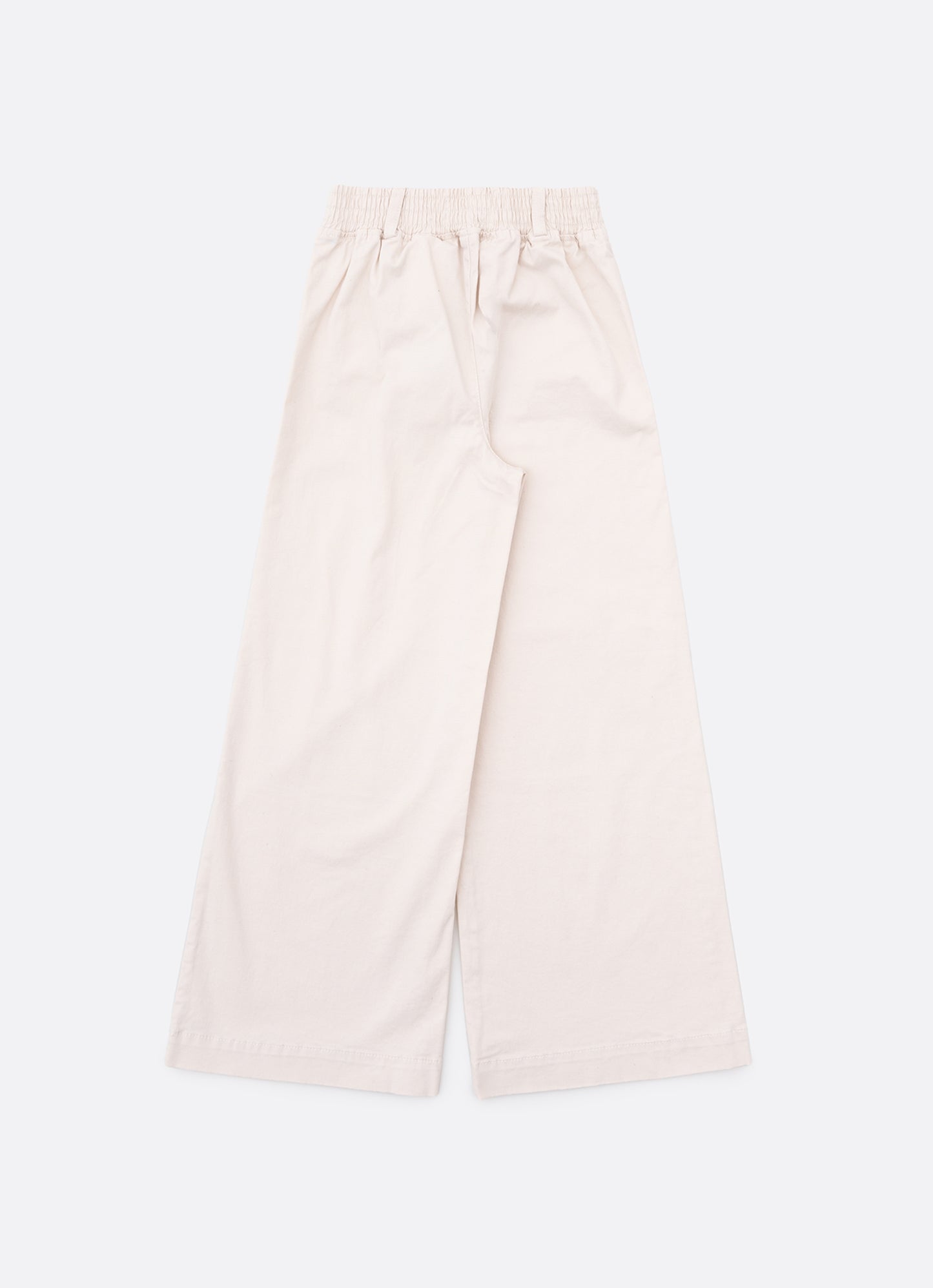 Calça Sarja Reta Laços Bordados