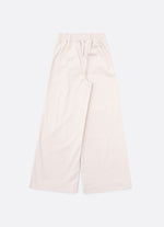 Calça Sarja Reta Laços Bordados