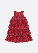 Vestido Algodão Mini Floral Babados