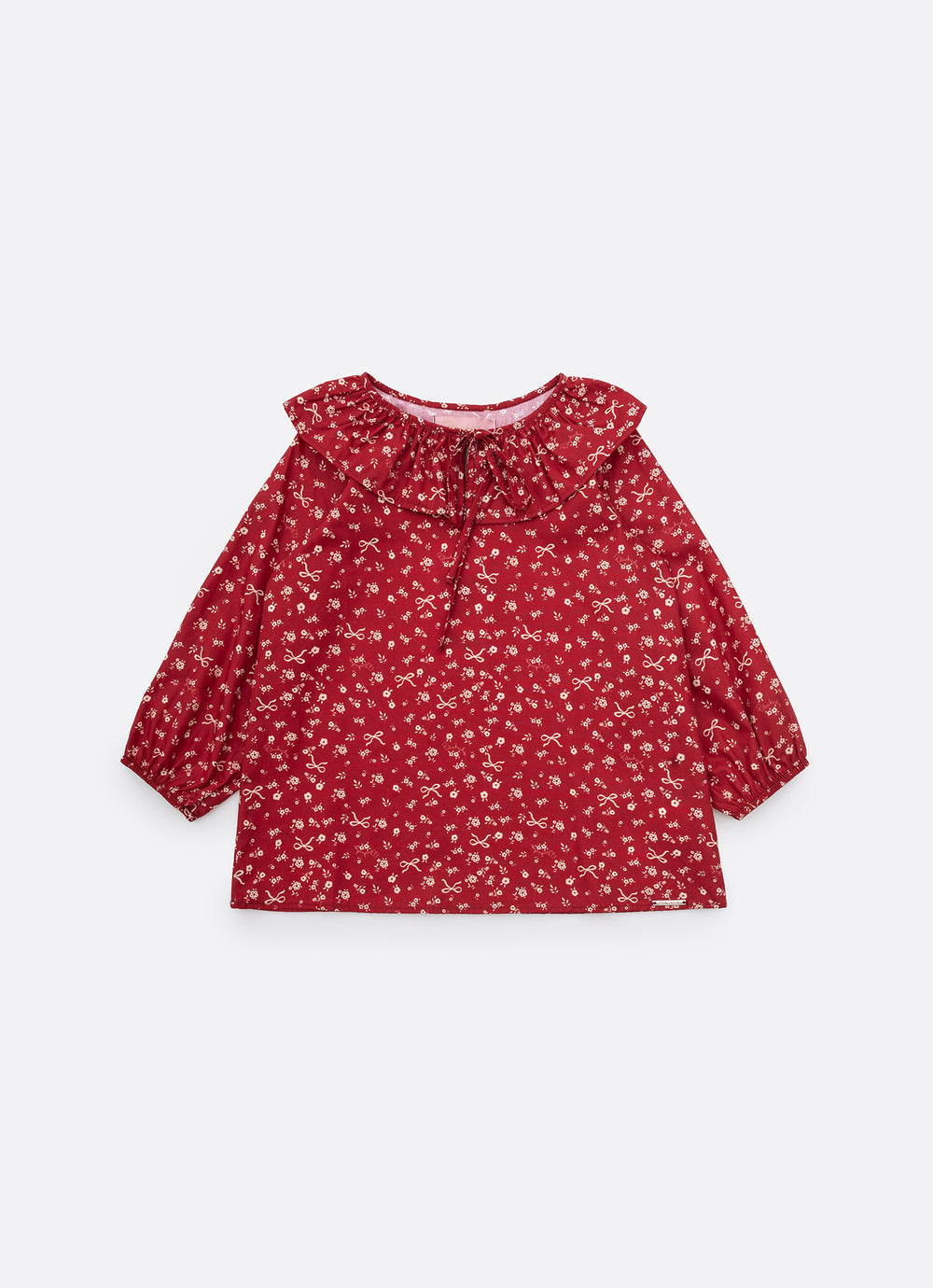 Blusa Algodão Mini Flores Gola