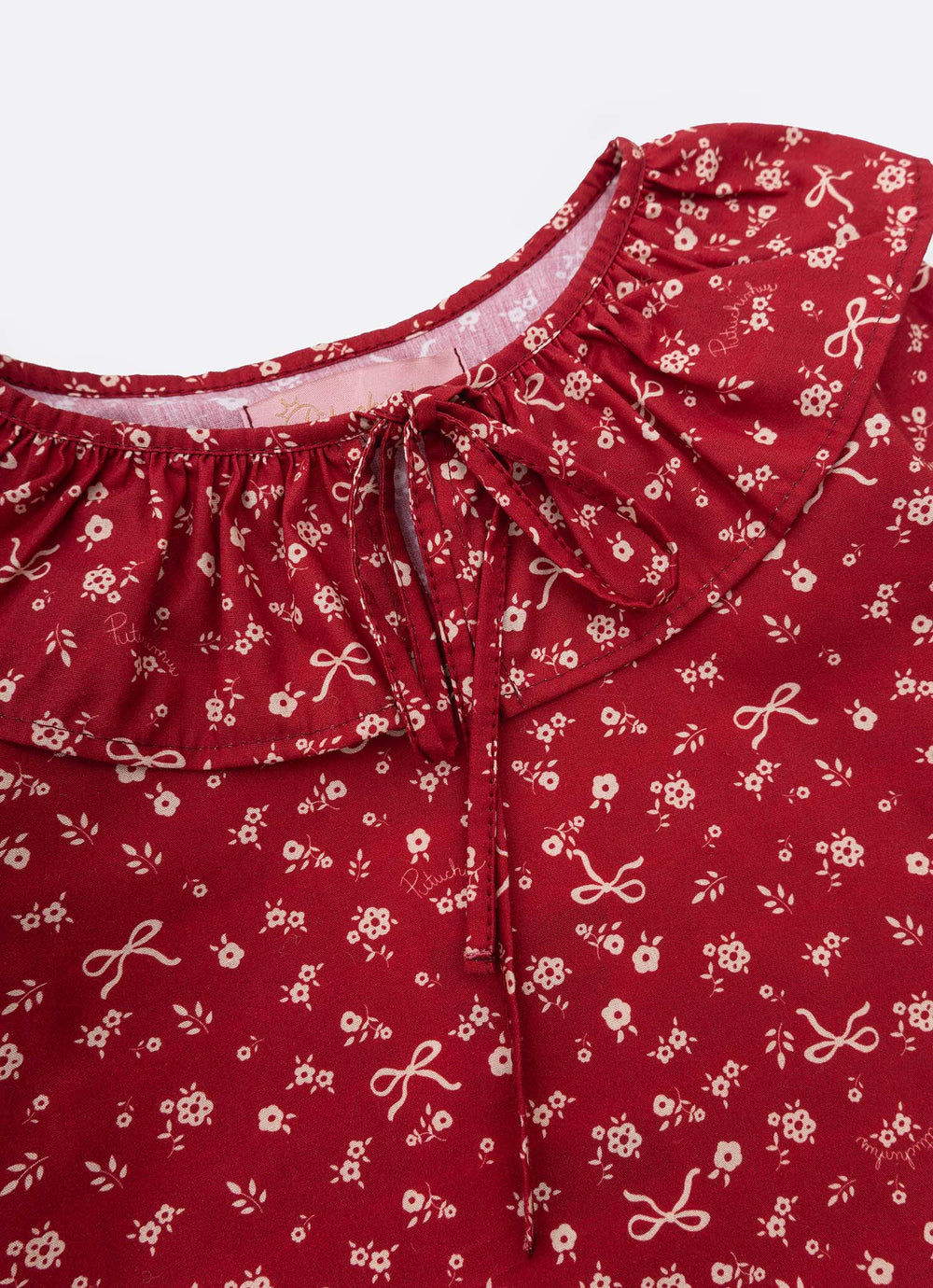 Blusa Algodão Mini Flores Gola