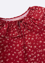 Blusa Algodão Mini Flores Gola