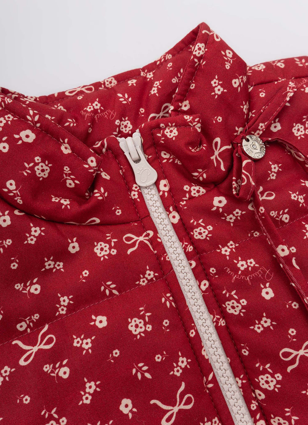 Colete Puffer Algodão Mini Flores