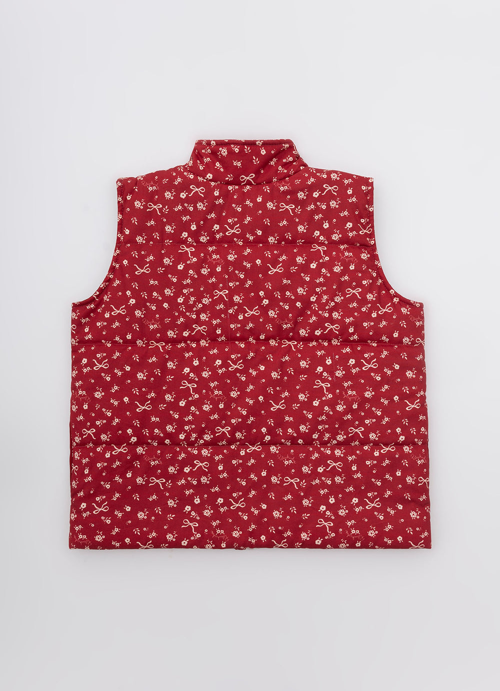 Colete Puffer Algodão Mini Flores