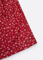 Calça Reta Algodão Mini Flores