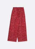 Calça Reta Algodão Mini Flores