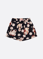 Short Algodão Estampa Poá e Cachorrinhos