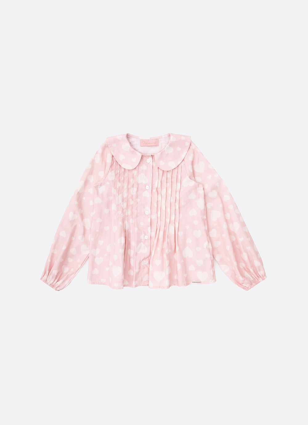 Camisa Algodão Estampa Corações
