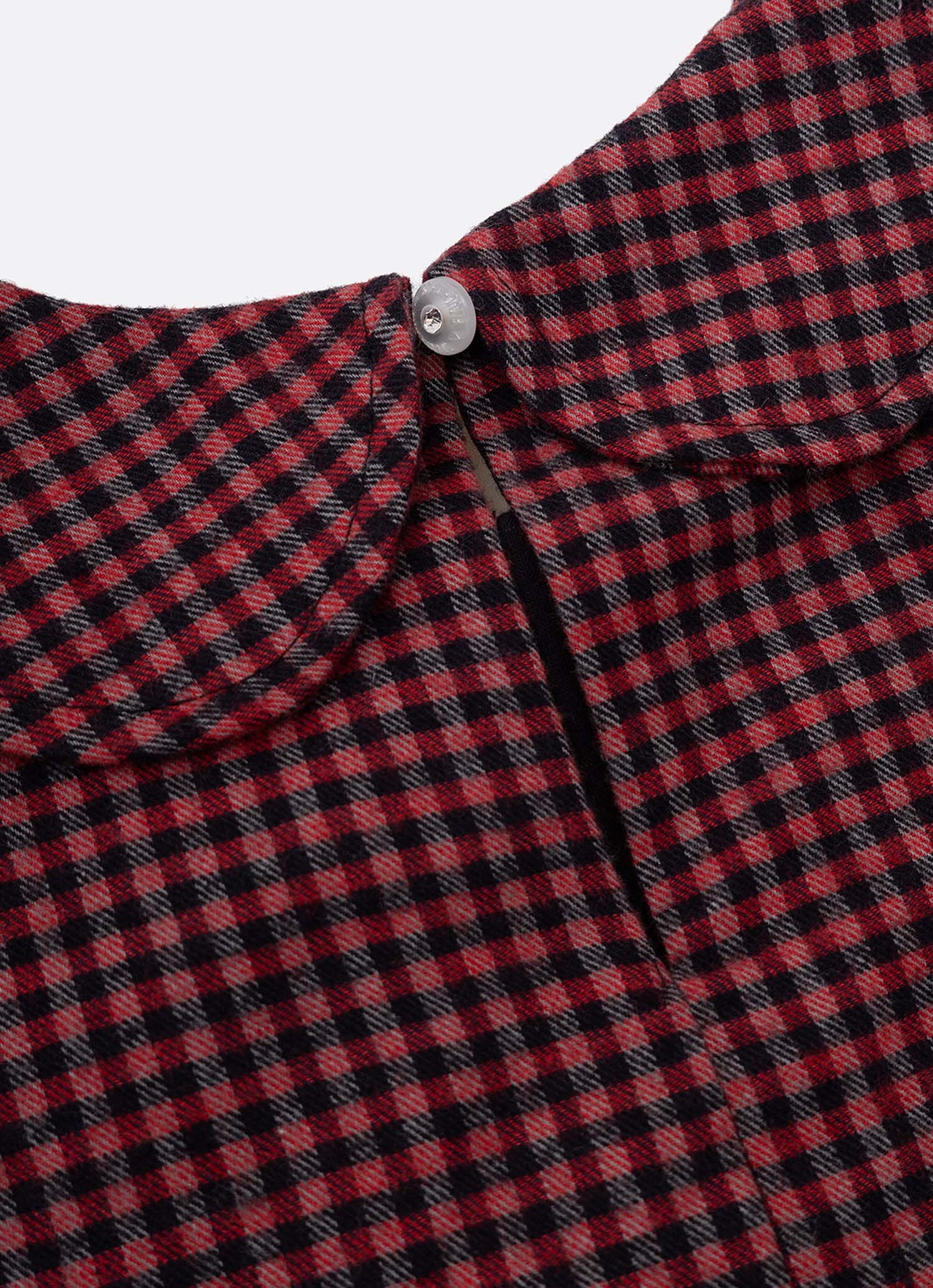 Vestido Xadrez Golinha Laços Veludo