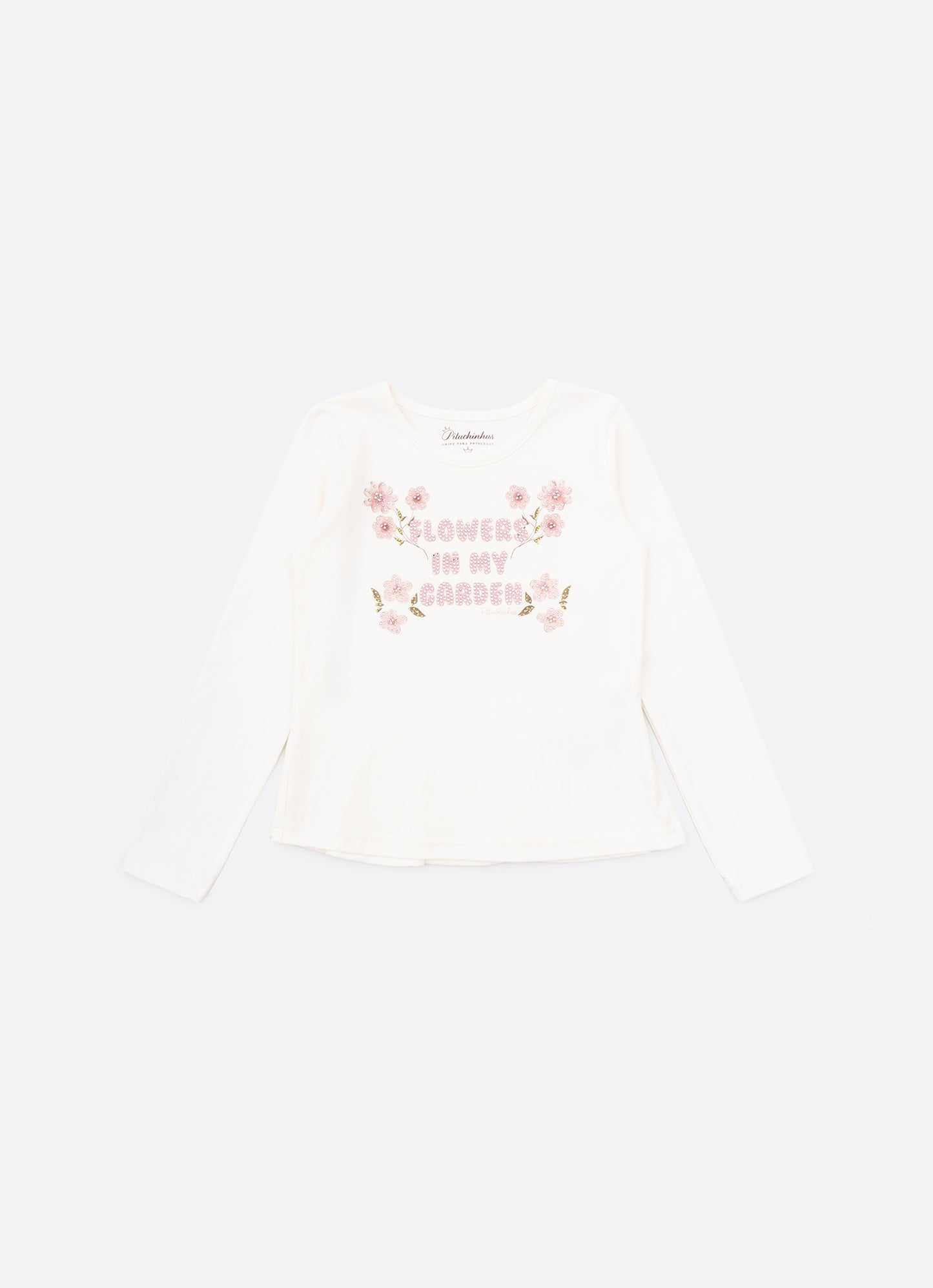 Blusa Cotton Flowers Babado