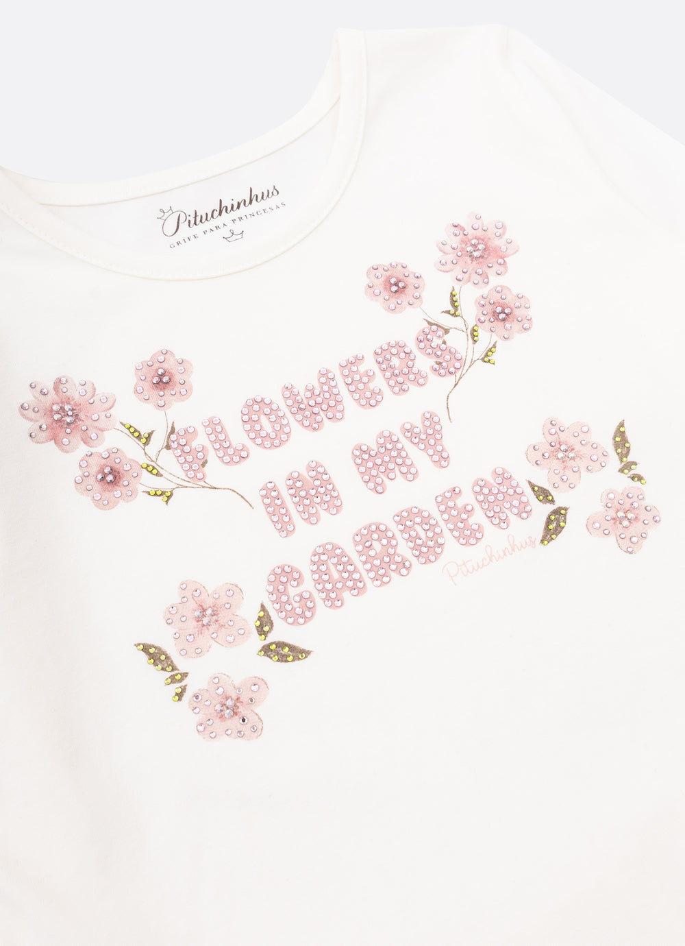 Blusa Cotton Flowers Babado
