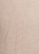 Blusa Ponche Tricot Sem Costura Cristais