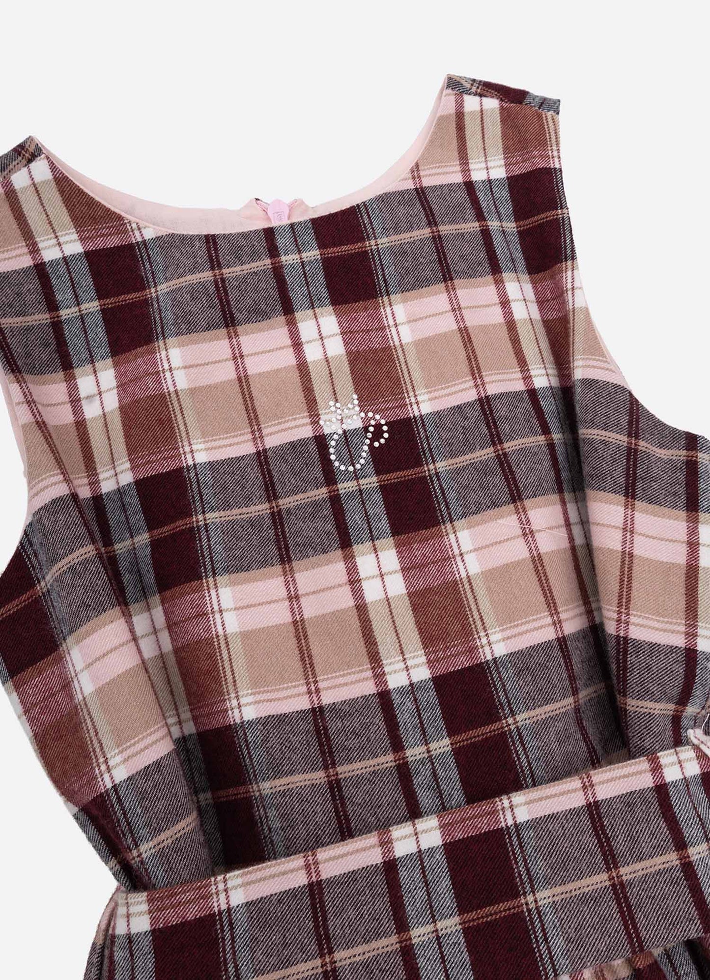 Vestido Xadrez Clássico Com Cinto