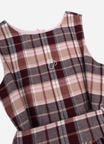 Vestido Xadrez Clássico Com Cinto