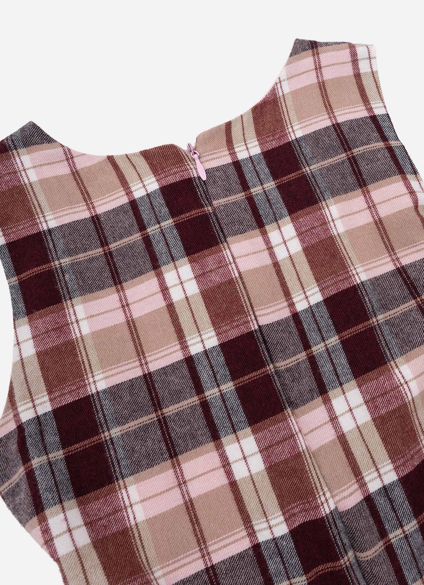 Vestido Xadrez Clássico Com Cinto