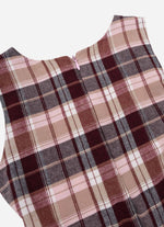 Vestido Xadrez Clássico Com Cinto